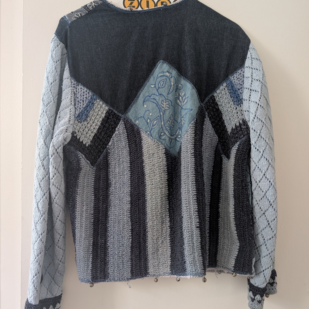 Patchwork Denim Jacket - image 4